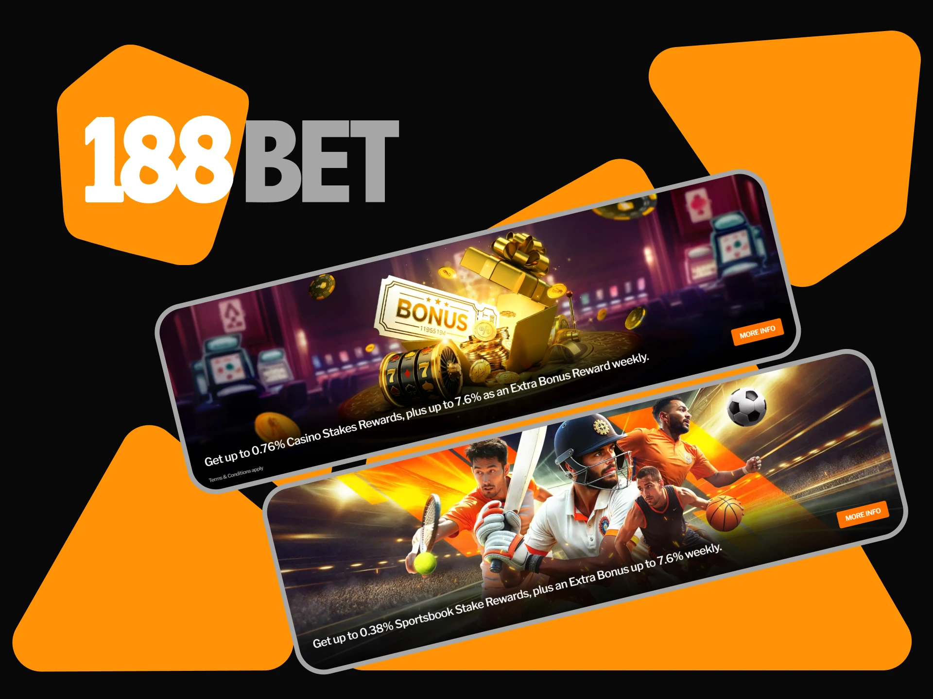 188bet gives cashback to its users.