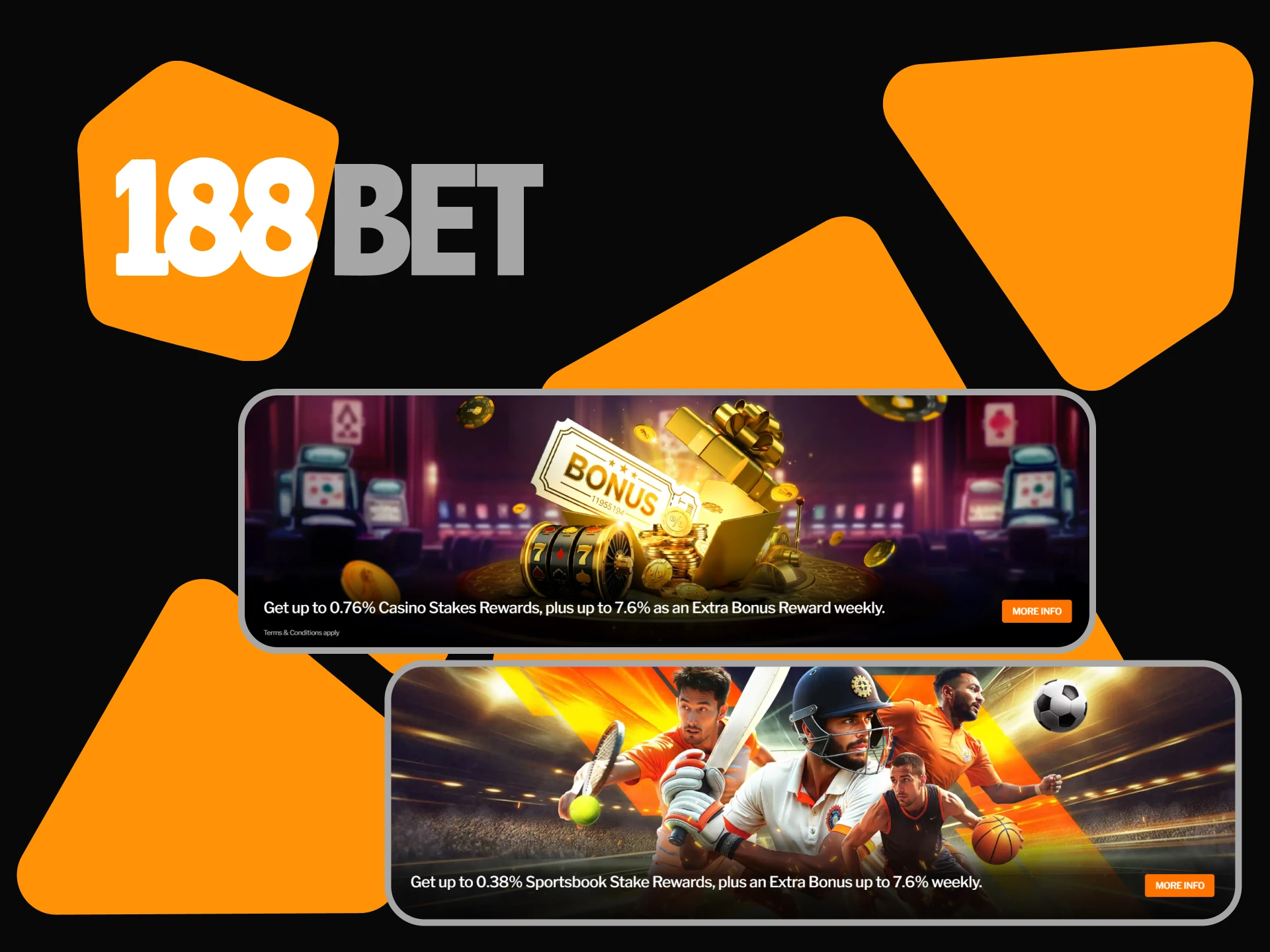 188bet gives cashback to its users.